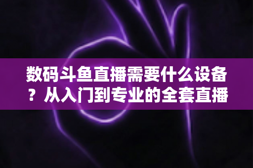 数码斗鱼直播需要什么设备？从入门到专业的全套直播设备清单与配置攻略