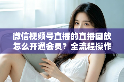 微信视频号直播的直播回放怎么开通会员？全流程操作指南与变现技巧详解