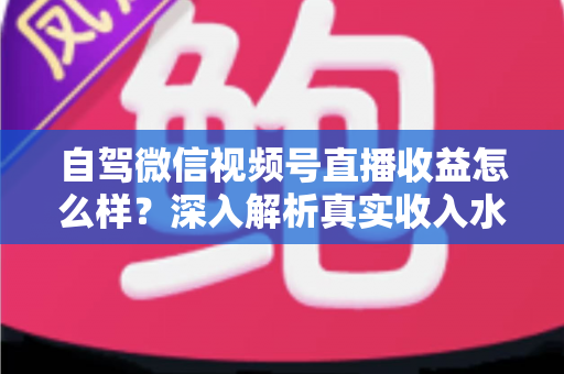 自驾微信视频号直播收益怎么样？深入解析真实收入水平、赚钱途径与提升技巧