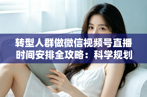 转型人群做微信视频号直播时间安排全攻略：科学规划时段，让每一场直播都成为转型加速器