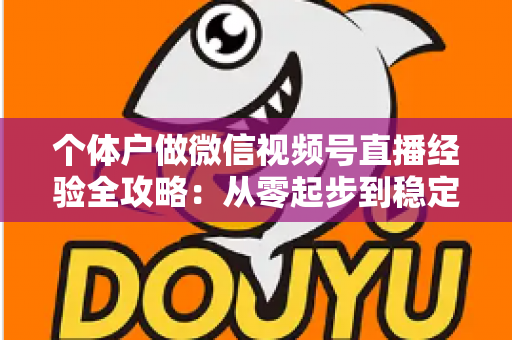 个体户做微信视频号直播经验全攻略：从零起步到稳定出单的实战心得
