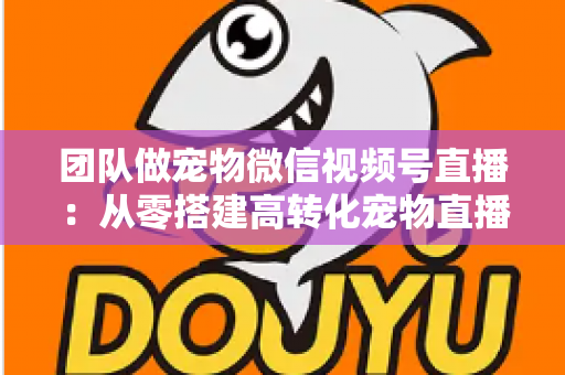 团队做宠物微信视频号直播:从零搭建高转化宠物直播间的完整实战指南 团队做宠物微信视频号直播:从零搭建高转化宠物直播间的完整实战指南